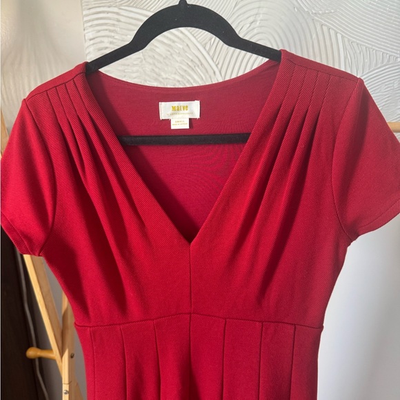 Anthropologie Red Midi Dress - Picture 3 of 7